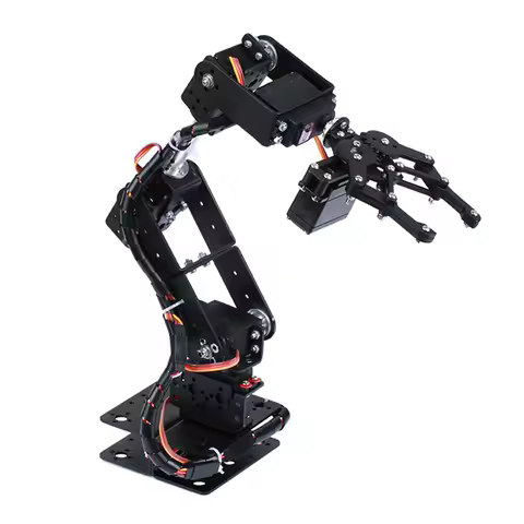 6-DOF Robotic Arm Multi-DOF Robot Servo Grasping Maker Education DIY Kit + Servo + 25T Servo Metal S