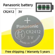 Original Panasonic CR2412 battery Car key remote control coin cell battery high temperature resistan