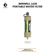 Portable Water Filter Miniwell L630 Personal Straw Air Purifier Survival Kit Outdoor - Water Purifier - Drinking Water Filter