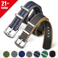 Premium Quality Nylon Nato Strap 20mm 22mm Seatbelt Watch Band Universal Type Sports For 007 James B