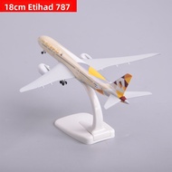 1:300 Scale Alloy Model Plane Simulation Etihad Airways A350 Airplane Model Desktop Decoration for B