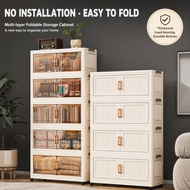 VISION 50-80cm Storage Cabinet Organizer Multipurpose Foldable Storage Box Double Storage Cabinet
