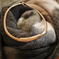 老又好 真品 Christian Dior 刷金萊茵石項鍊 N834