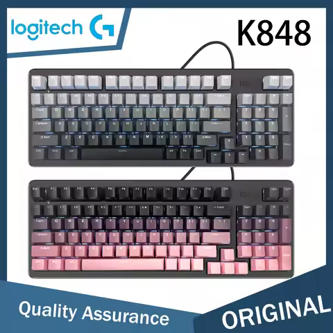 New Logitech Lingyan Series K848 Wired Custom Mechanical Keyboard, K845 Upgraded Version, Gasket Str