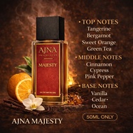 AJNA Majesty Citrus Niche Perfume 50ml | Fresh Citrus Green Tea Scent | Long-Lasting Unisex Eau De P