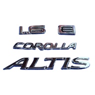 TOYOTA Letter Cover Number 1.6 E collora Altis 4pcs Set