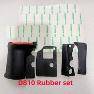 New Rubber Set for Nikon D810 Camera Body Rubber Hands Grip Bottom Rubber Side Left Rubber and Thumb