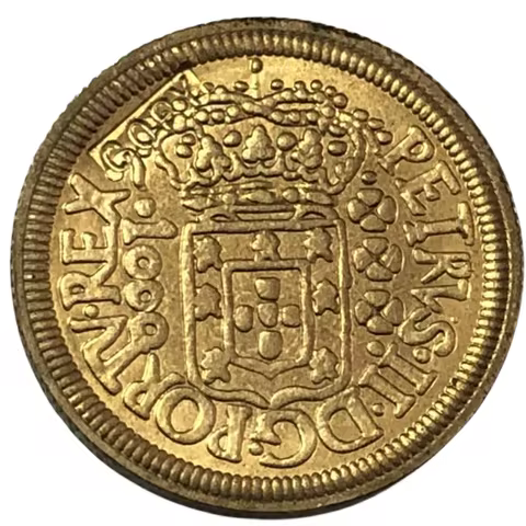1700 Brazil 1000 Reis - Pedro II Coin Copy