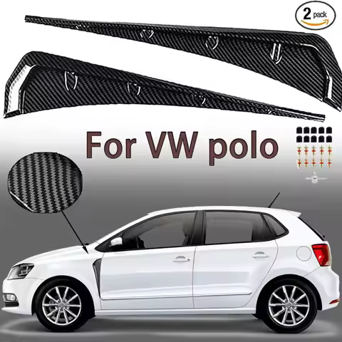 Car Fender Side Vents Air Wing Vent Trim Sticker For VW Polo Mk3 Mk4 Mk5 Mk6 GTI 86C 6N 6N2 6KV 6Q 9