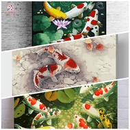 Coloring by numbers digital painting 40x50cm Fish, nine fish gathering, nine fish gathering, framed