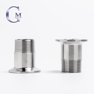 304 DN15 to DN50 Stainless Steel Sanitary Male Threaded Ferrule Pipe Fitting Tri clamp Male Adapter