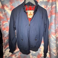 Preowned Baracuta G9 harrington jacket navy rain raincoat size 36