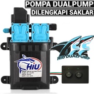 DC Pump Pompa DC dualPump 100 watt high Pressuare + Saklar Kotak