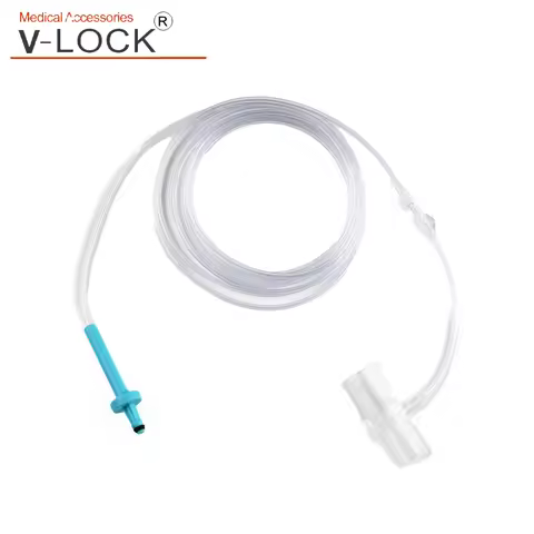 disposable medical ETCO2 O2 H2 sampling line with adult pediatric adapter comptiable for masimo ETCO
