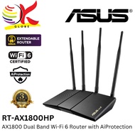 ASUS RT-AX1800HP AX1800 / RT-AX3000 AX3000 DUAL BAND WIFI 6 (802.11ax) ROUTER WITH AIPROTECTION, ASU
