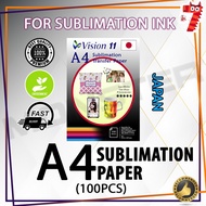 20x Vision Japan Sublimation Transfer Paper  A4 (100pcs/pkt)