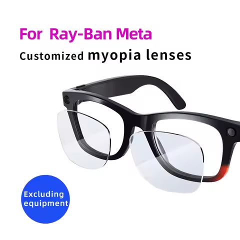 For Ray Ban Meta smart glasses Wayfrer, Headlined, Skyler custom myopia, astigmatism, anti blue ligh