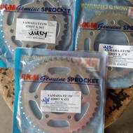 Sprocket Spoket RKM 428 Belakang Rear Yamaha FZ150 Y15ZR Y16ZR 36 37 38 39 40 41 42 43 36T 37T 38T 3