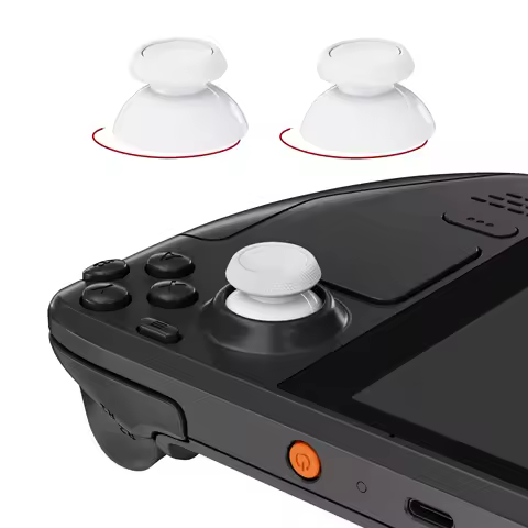 eXtremeRate Replacement Analog Thumbsticks for Steam Deck OLED and for Steam Deck LCD - White