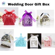 Wedding Door Gift Box Engagement Love Candy Boxes Ribbon Gift Box Candy Wedding Party Boxes