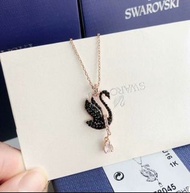 （全新未拆封）施華洛世奇/Swarovski黑天鵝帶鑽項鍊女