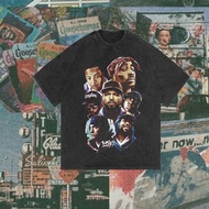 Ossu Official "8 Mile" Regular T-Shirt | Stone Wash | Black Black Black | White White White | Movie 