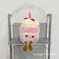(FREE Gift Box) Teddy Bear Shaped Birthday Cake, Milk Tea As A Gift JELLYCAT For Girls, Cute Men