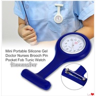 Nursing Medical Hanging Watch Silicone Nurse Fob Watch Brooch Tunic Watch