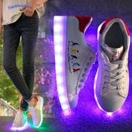 Lovely Glowing Shoes for Men and Women - 8 Color Changing Light Modes, Korean Fashion LED Sports Sho