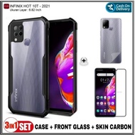 Case Infinix Hot 10T Soft Hard Fusion Transparan Case Cover