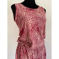 Ahimsa Pink Printed Size Medium Dress
