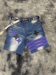 กางเกงยีนส์ฟอกคาดแถบ Holdem Denim style