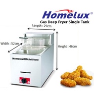 Homelux Commercial Gas Deep Fryer # Single Tank