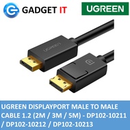 UGREEN DISPLAYPORT MALE TO MALE CABLE 1.2 (2M / 3M / 5M) - DP102-10211 / DP102-10212 / DP102-10213