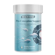 HEALTH HOME 男士孕前營養補充劑 Pre-Conception Support 90 粒 香港製造 天然植物萃取 靈芝刺參牡蠣提取物 L - 肉碱番茄紅素 5 - 甲基葉酸鋅硒 男士孕前營養