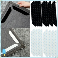 BLUEMING 8 pcs Rug Tape Reusablefor Removable Washable Silicone Sticker Floor Mats Silicone Rug Grip