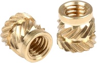 in-saiL 100pcs/lot M2x3.0mm Brass Insert OD3.6mm/C3604 QT Heat Staking Threaded Inserts