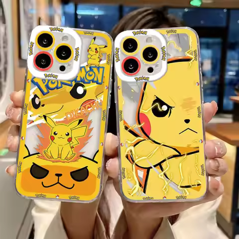 Cartoon P-Pikachu Turtle Clear Phone Case For OPPO RENO 15 15F 14 14F 13 13F 12 12F 11 11F 10 8 8Z 8