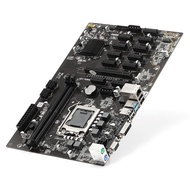 BTC B250 Mining Motherboard 12P Graphics Slot LGA 1151 DDR4 RAM SATA3.0 USB3.0 with 6 to 8Pin (6+2) เหมาะสำหรับขุด
