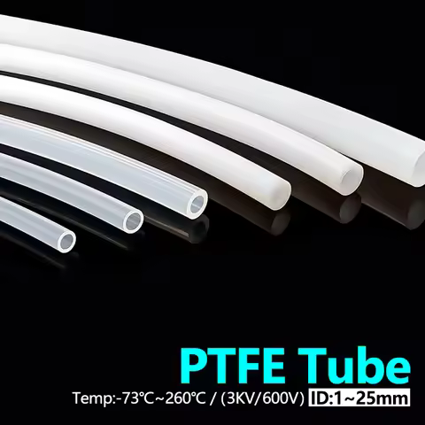 Teflonto Tube ID 1/2/3/4/5/6~19mm ptfe Rigid tube Pipe for 3D Printer Bowden Extruder High Temp/Corr