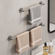 Space Aluminum Bathroom Bath Towel Rack Single Bar Towel Bar Toilet Rack Gray Towel Rack Towel Rail 