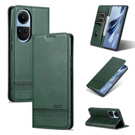 For Oppo Reno10 Reno10 Pro Protective Case Magnetic Leather Flip Cover Case With Buckle Slot