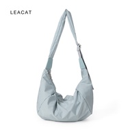 Leacat Women's bag Korean niche design nylon cloth filled cotton shoulder bag with simple texture an
