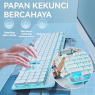 Work Gaming Keyboard 104 Keys Luminous USB Keyboard Backlight Computer Keyboard Shortcuts