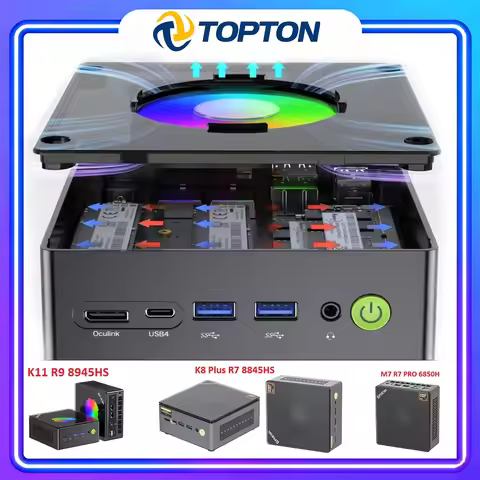 GMKtec Mini PC Gamer AMD Ryzen 9 8945HS K11 K8 M7 R7 8845HS 6850H USB4 2.5G LAN Oculink Nucbox Offic