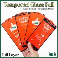 LAYAR KRK Tempered Glass FULL Redmi S2 GO Mi A1 A2 A3 11 Lite 12 12T 8 13T Max 2 3 Play K20 Pro 11T 