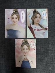 2022年 台灣 Rakuten girls 樂天女孩卡 vol.3 若潼 3張 Rakuten Monkeys 樂天桃猿啦啦隊 Official Trading Cards 卡 