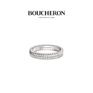 [With Box] BOUCHERON/BOUCHERON Full Diamond Separate Color Narrow Wedding Ring Diamond Ring