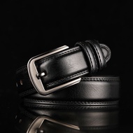 Belt Men's Belt Men's Cowhide Pin Buckle Belt Brown Middle-aged Youth Casual Men's 1.8 juan