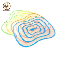 Popubear  4Pcs Transparent Chopping Boards Frosted